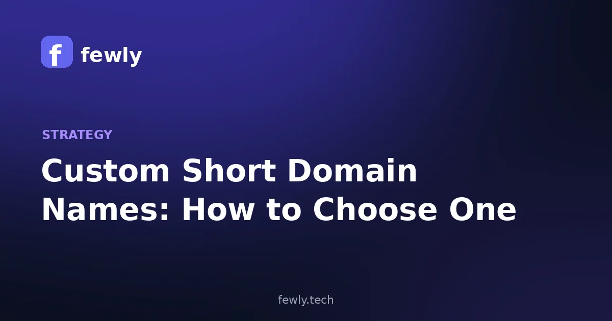 Custom Short Domain Names: How to Choose One