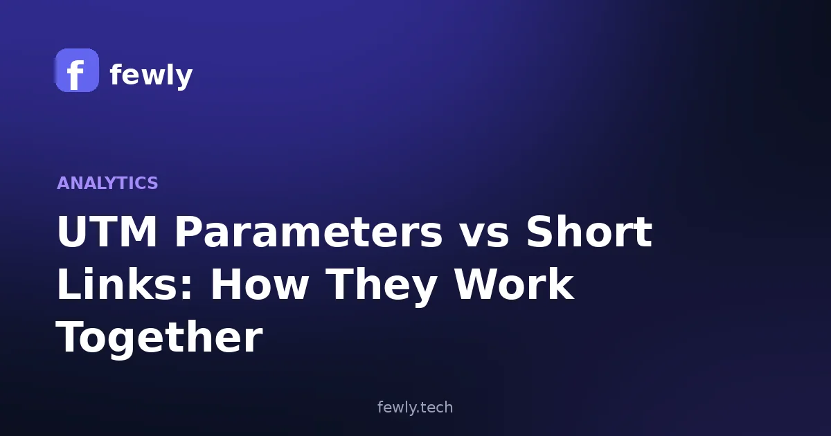 UTM Parameters vs Short Links: How They Work Together