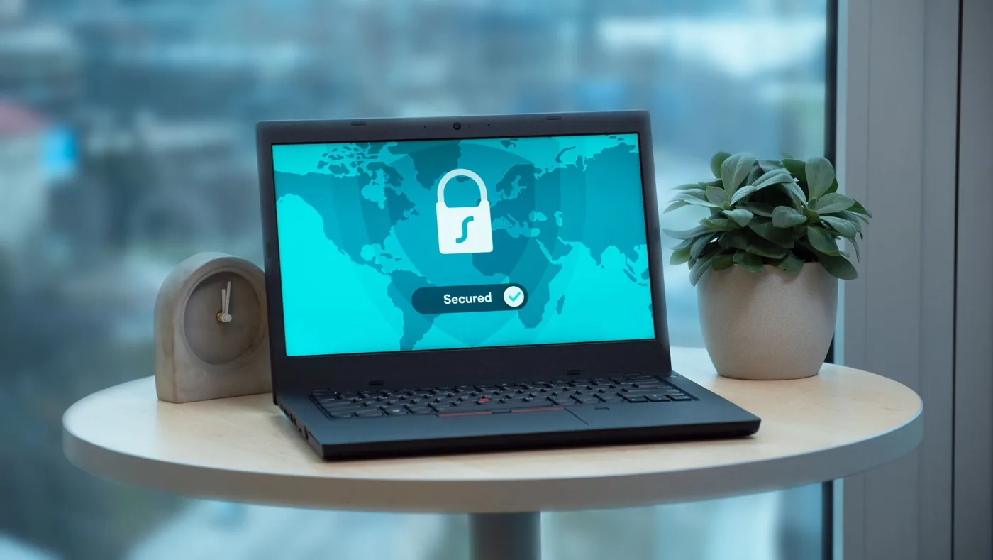 A padlock icon overlaid on a chain of shortened URLs, representing link security and trust